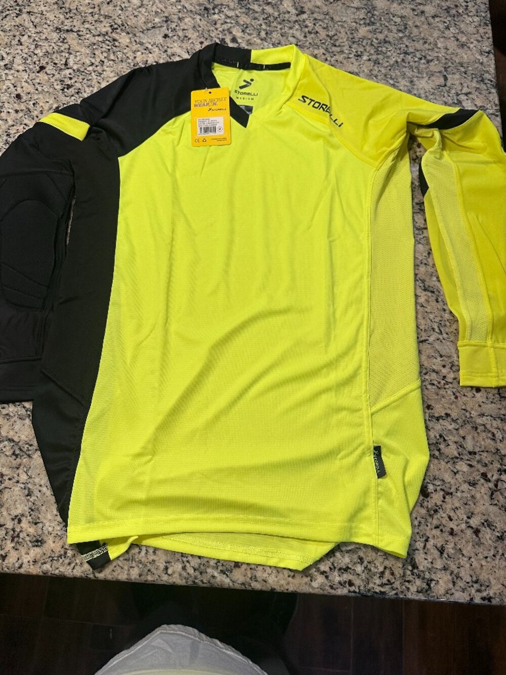 STORELLI EXO GK JERSEY IN STRIKER/BLACK MEDIUM